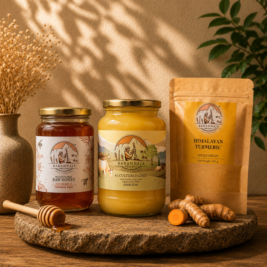 Ghee, Honey & Turmeric Combo