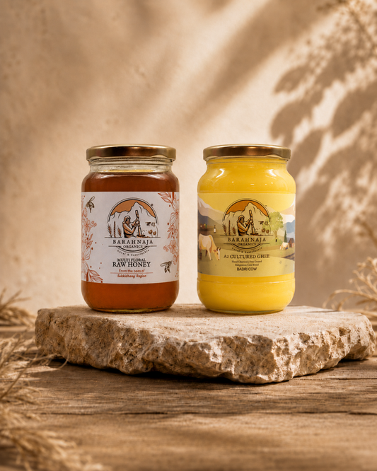 A2 Cultured Ghee + Raw Multifloral Honey Combo